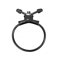 Черное утягивающее лассо Adjustable Cockring