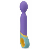 Фиолетовый вибромассажер Base Wand Vibrator - 24 см.