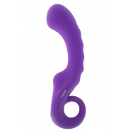 Фиолетовый вибромассажер ERA G-SPOT для стимуляции точки G - 20 см.