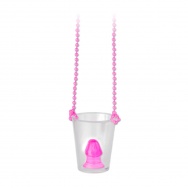 Рюмка с фаллосом Pecker Shot Glass Necklace PINK