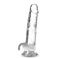 Прозрачный фаллоимитатор 7 Inch Crystalline Dildo - 17,7 см.