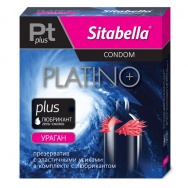 Презерватив Sitabella Platino plus  Ураган  с усиками - 1 шт.