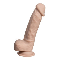 Телесный фаллоимитатор на присоске Real Skin Model 1 - 17,8 см.