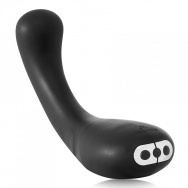 Черный гнущийся вибратор G-Kii G-Spot   Clitoral Vibrator - 23 см.