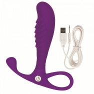 Фиолетовый анальный вибромассажер Embrace Tapered Probe