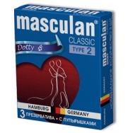 Презервативы Masculan Classic с пупырышками (Dotty)