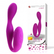 Перезаряжаемый мини-вибратор Lust Pretty Love из силикона - 13,5 см.