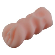 Телесный мастурбатор-вагина с широкими бороздками под пальцы