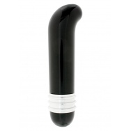 Чёрный вибратор ELEGANT INTIMATES G-SPOT для массажа точки G - 11 см.