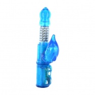 Голубой вибратор Hi-Tech ECLIPSE ULTRA VIBRATOR BLUE - 16 см.