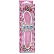 Розовый стеклянный вибратор REFLECTIONS GLASS VIBRATOR DREAM - 22,8 см.