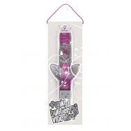 Фиолетовый Hi-tech вибратор Funky Butterfly Violet - 22,5 см.