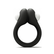 Черное эрекционное кольцо Zippy Vibrating Ring With Bullet