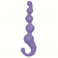 Упругая сиреневая цепочка LAmour Premium Silicone Beaded Probes