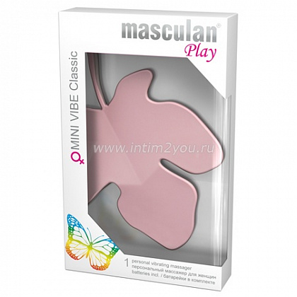 Нежно-розовый массажер для женщин Masculan Play MINI VIBE Classic