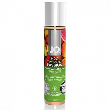 Смазка с ароматом тропических фруктов JO Flavored Tropical Passion - 30 мл.