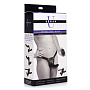 Черный вибрострапон Double Take 10X Double Penetration Vibrating Strap-on Harness