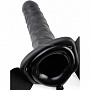 Фаллопротез с вибрацией Vibrating Hollow Strap-On - 20,3 см.