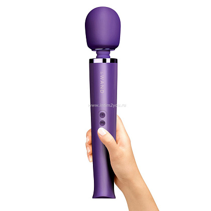 Фиолетовый вибратор Le Wand Rechargeable Vibrating Massager - 34 см.