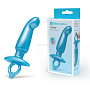 Голубая анальная пробка для массажа простаты Hither Silicone Prostate Plug - 14,3 см.