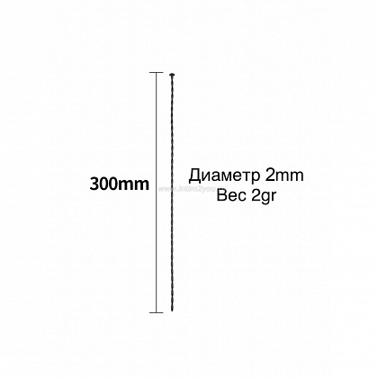 Черный уретральный стимулятор - 30 см.