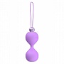 Сиреневые вагинальные шарики Soft Touch Vibr Love Balls