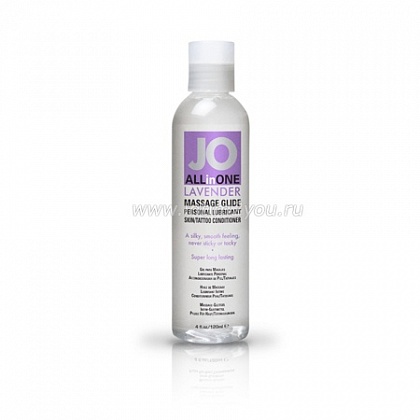 Массажный гель-масло ALL-IN-ONE Massage Oil Lavender с ароматом лаванды - 120 мл.