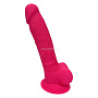 Розовый фаллоимитатор Dildo With Balls 7Inch - 17,7 см.