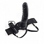 Фаллопротез с вибрацией Vibrating Hollow Strap-On - 20,3 см.