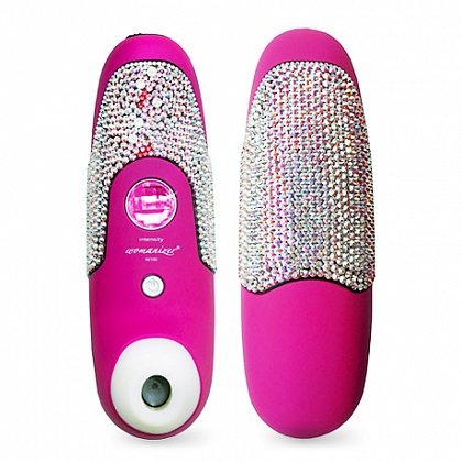 Розовый стимулятор клитора Womanizer Crystal Swarovski