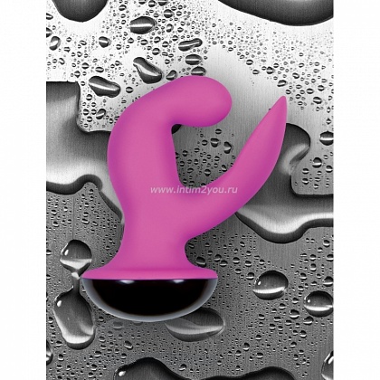 Розовый вибромассажер Femme Vibrating G Spot Rocker Pink - 13,8 см.