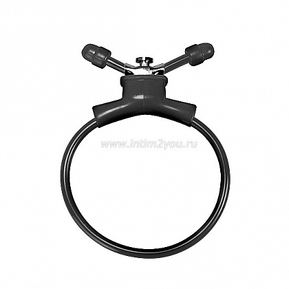 Черное утягивающее лассо Adjustable Cockring