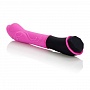 Розовый вибромассажер из силикона TANTRIC AURA MASSAGER - 15 см.