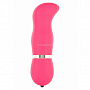 Розовый вибромассажер с заннутым кончиком FUNKY VIBELICIOUS G SPOT - 12 см.