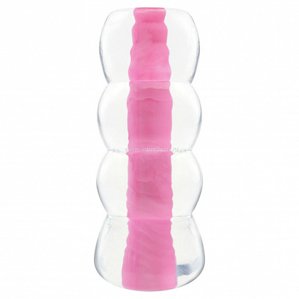 Розовый мастурбатор Neon Jelly Stroker Pink