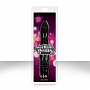 Чёрный вибромассажер Starlight Gems Vela Vibrating Massager - 20,3 см.