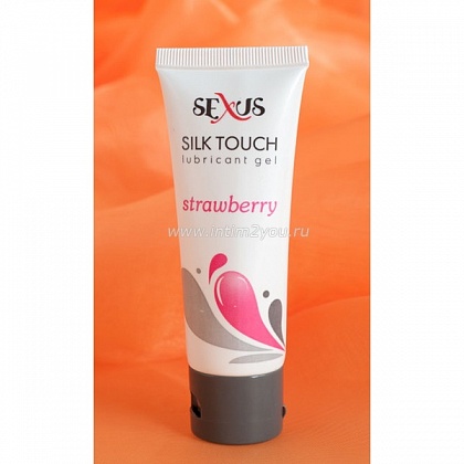 Увлажняющая смазка с аром. клубники Silk Touch Stawberry, 50мл