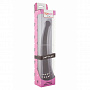 Чёрный вибратор DIAMOND INTENSE PROBE - 21,5 см.