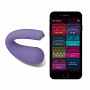 Фиолетовый вибратор Dua G-spot   Clitoral Wearable Vibrator - 17,8 см.