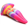 Фантазийный люминесцентный стимулятор-язык Unicorn Kiss Unicorn Tongue Glow-in-the-Dark Silicone Dildo - 21,3 см.