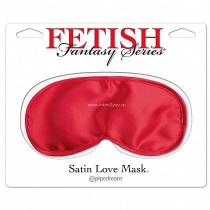 Красная сатиновая маска Satin Love Mask