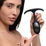 Черная анальная пробка с утяжелением Premium Silicone Weighted Anal Plug Medium - 14 см.