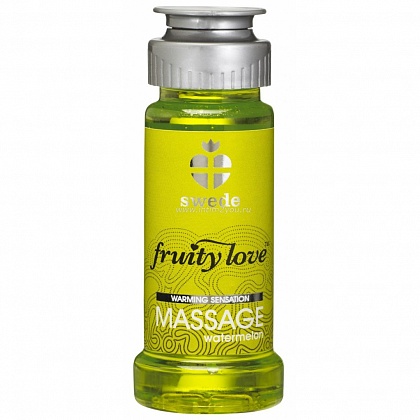 Лосьон для массажа Swede Fruity Love Massage Watermelon с ароматом арбуза - 50 мл.