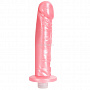 Вибратор классический Platinum Premium Silicone - The Original Pink - 19 см.