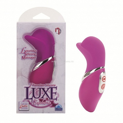 Розовый клиторальный стимулятор 7-Function Silicone Luxe Euphoria Massagers