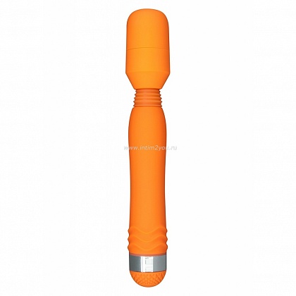 Оранжевый массажер FUNKY WAND MASSAGER - 20 см.