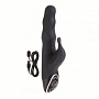 Чёрный заряжаемый вибратор Body   Soul Rechargeable Lover - 19,5 см.