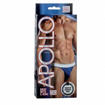 Мужские трусы синего цвета Apollo Brief with C-Ring L/XL