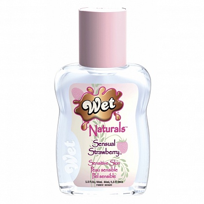 Гель-лубрикант на водной основе Wet Naturals Sensual Stawberry - 44 мл.