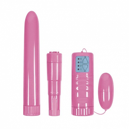 Набор розовых вибромассажеров Pink Pleasure Kit